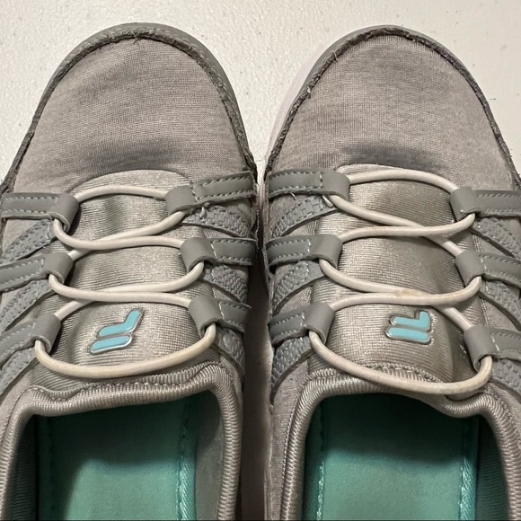 Fila Women Gray Sneakers Shoes Slip On Low Top Comfort Cushion Size 6 - Picture 3 of 11